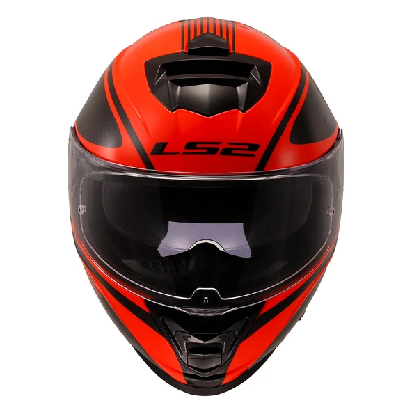 LS2 STORM 2 DODGER MAT SİYAH-NEON TURUNCU KASK - Resim 5