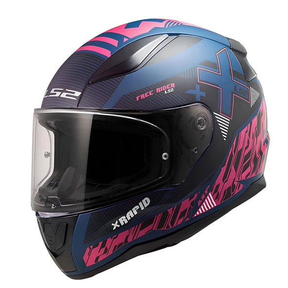 LS2 RAPID 2 XTREET MAT MAVİ-MOR KASK ürün görseli 1