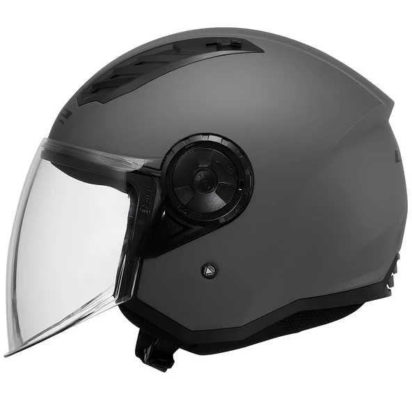 LS2 AIRFLOW 2 MAT TITANIUM KASK - Resim 8