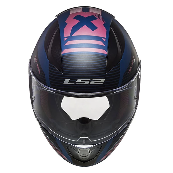 LS2 RAPID 2 XTREET MAT MAVİ-MOR KASK - Resim 3