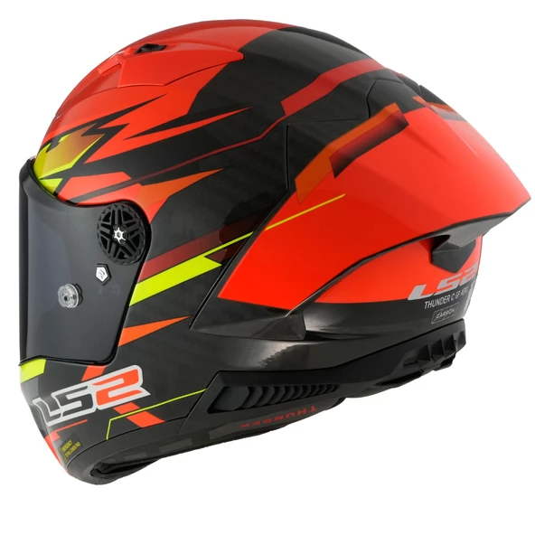 LS2 THUNDER KARBON GP AERO FIRE KIRMIZI-SİYAH KASK - Resim 9