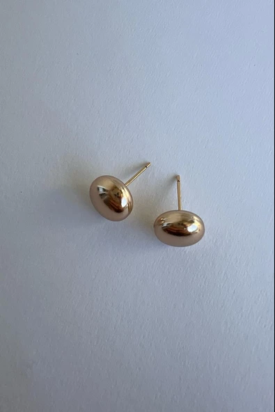 DÜĞME KÜPE (18 K ALTIN KAPLAMA ) ürün görseli 1