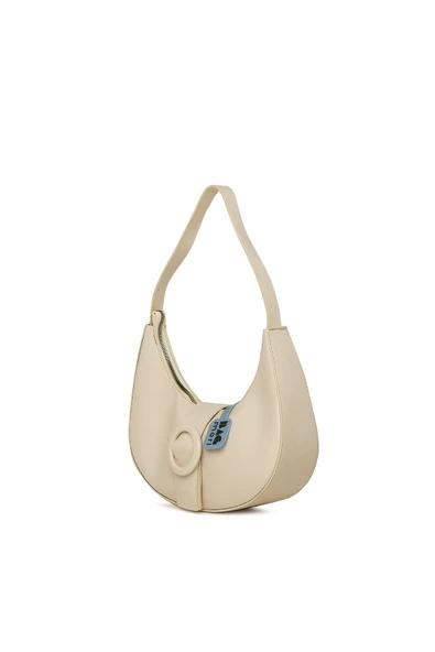 Bagmori Krem Oval Aksesuarlı Oval Baget - Resim 2