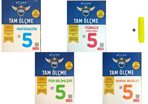 Bilfen 5. Sınıf Tam Ölçme Matematik Fen Türkçe Sosyal Bilgiler Seti Yeni ürün görseli 1