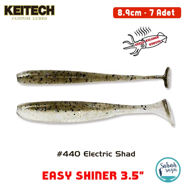 Keitech Easy Shiner 8.9cm (3.5") #440 Electric Shad Kokulu Silikon Balık ürün görseli 1