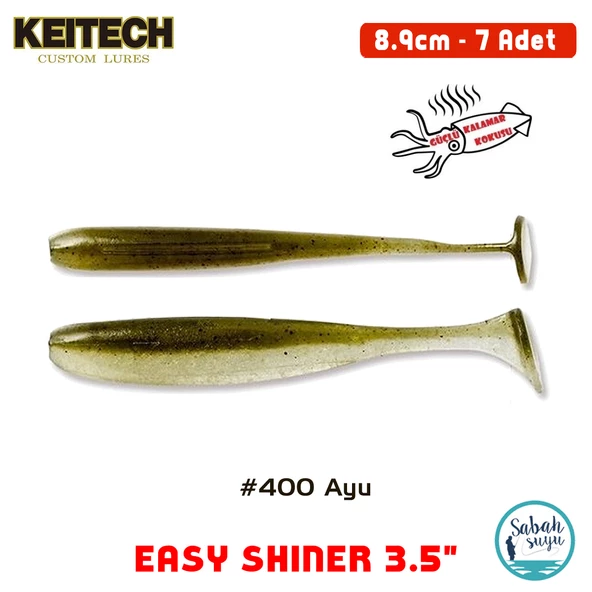 Keitech Easy Shiner 8.9cm (3.5") #400 Ayu Kokulu Silikon Balık ürün görseli 1