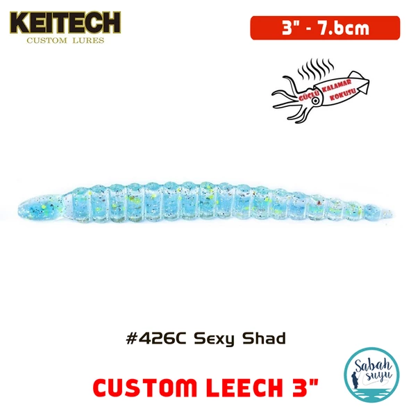 Keitech Custom Leech 7.6cm (3") #426C Sexy Shad ürün görseli 1