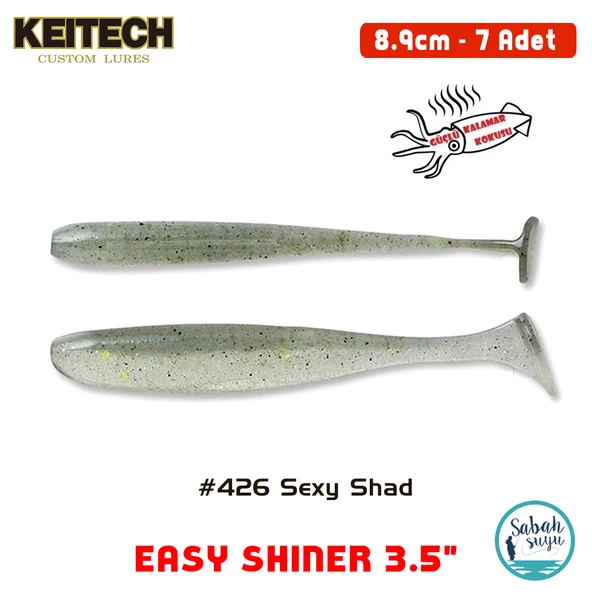 Keitech Easy Shiner 8.9cm (3.5") #426 Sexy Shad Kokulu Silikon Balık ürün görseli 1
