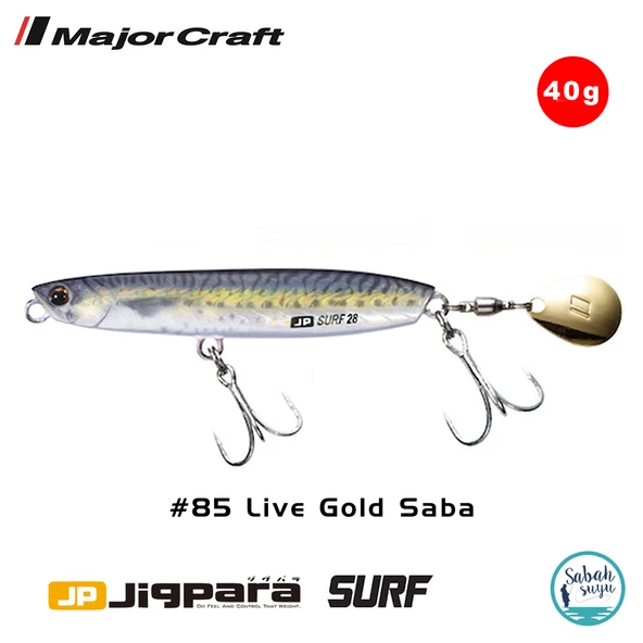 Major Craft Jigpara Surf JPSURF 40gr #85 Live Gold Saba ürün görseli 1