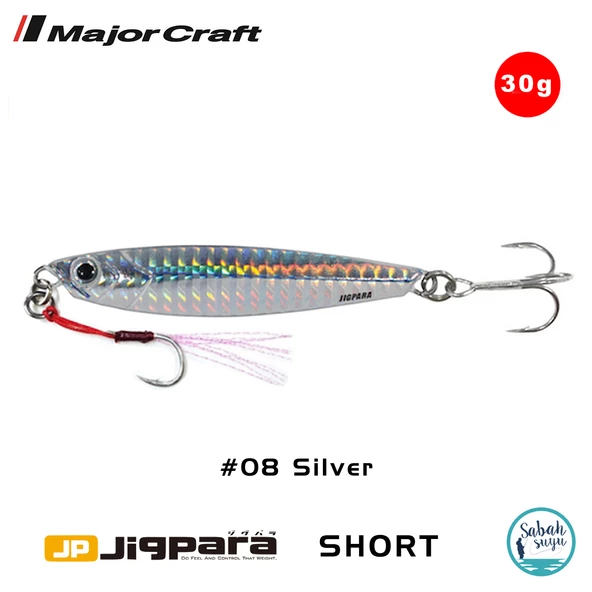 Major Craft Jigpara Short JPS-30gr 70mm #08 Silver ürün görseli 1