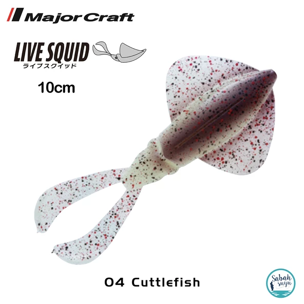 Major Craft Live Squid SQID4 10cm #04 Cutlefish (4Adet) ürün görseli 1