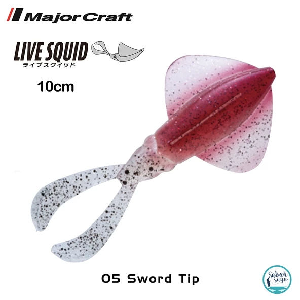Major Craft Live Squid SQID4 10cm #05 Sword Tip (4Adet) ürün görseli 1