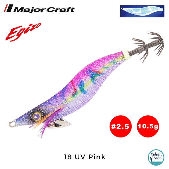 Major Craft Egi Sutte Kalamar Zokası EGZ-2.5 10.5gr #18 UV Pink ürün görseli 1