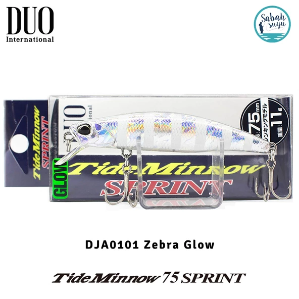 Duo Tide Minnow 75 Sprint DJA0101 Zebra Glow ürün görseli 1