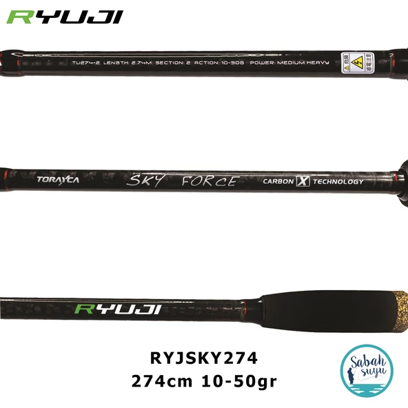 Ryuji Sky Force 2.74mt 10-50gr (2P) Spin Kamış - Resim 2