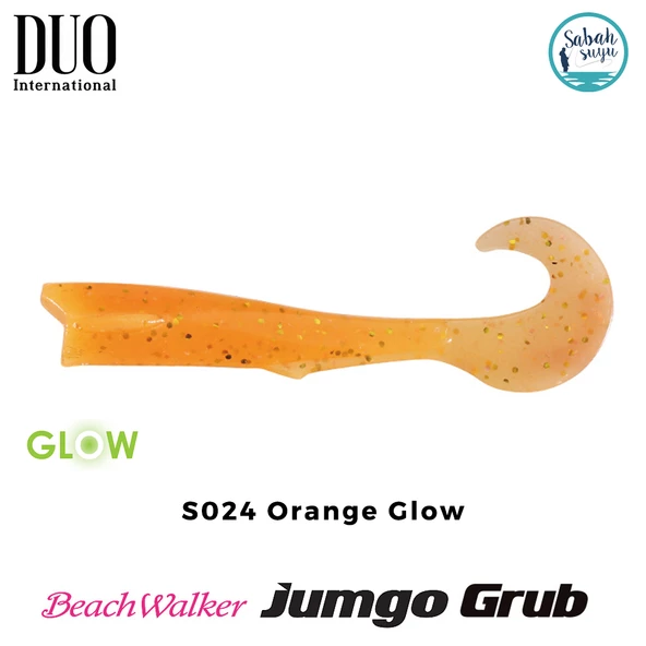 Duo Beach Walker Jumgo Grub Kuyruk 8cm S024 Orange Glow (X5) ürün görseli 1