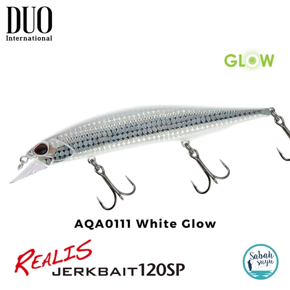 Duo Realis Jerkbait 120SP AQA0111 White Glow ürün görseli 1