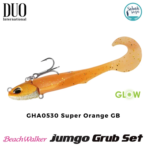 Duo Beach Walker Jumgo Grub Set 8cm 21gr GHA0530 Super Orange GB ürün görseli 1