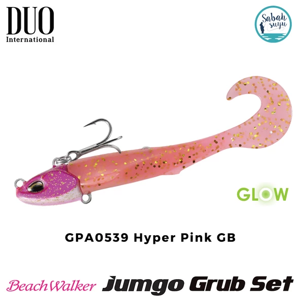 Duo Beach Walker Jumgo Grub Set 8cm 21gr GPA0539 Hyper Pink GB ürün görseli 1