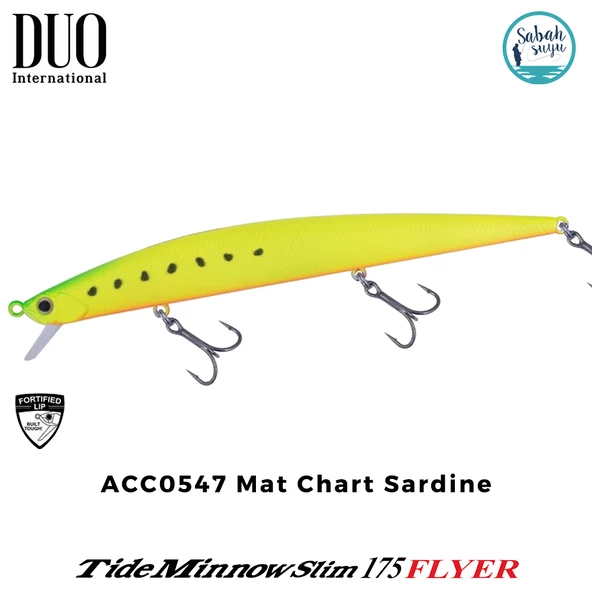 Duo Tide Minnow Slim 175 FLYER ACC0547 Mat Chart Sardine ürün görseli 1