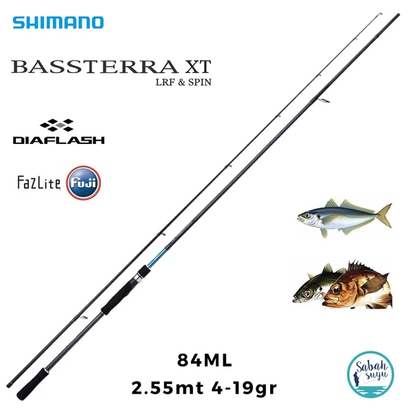 Shimano Bassterra XT 84ML 2.55mt 4-19gr (2P) Light Spin Kamış ürün görseli 1