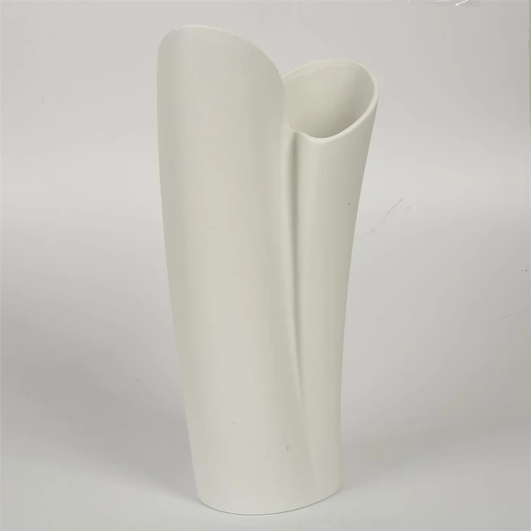 Vitale Beyaz Spiral Vazo 11*18*39 Cm AK.JM00012 ürün görseli 1