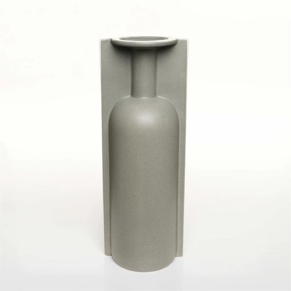 Vitale Lıp Gri Vazo Büyük 13*10*36 Cm AK.JL0010 ürün görseli 1
