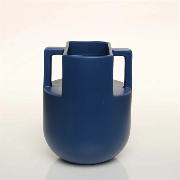 Vitale Handle Mavi Vazo Orta 16*16*20 Cm AK.JL0039 ürün görseli 1