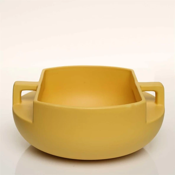 Vitale Handle Kulplu Sarı Kase 16*16*20 Cm AK.JL0037 ürün görseli 1