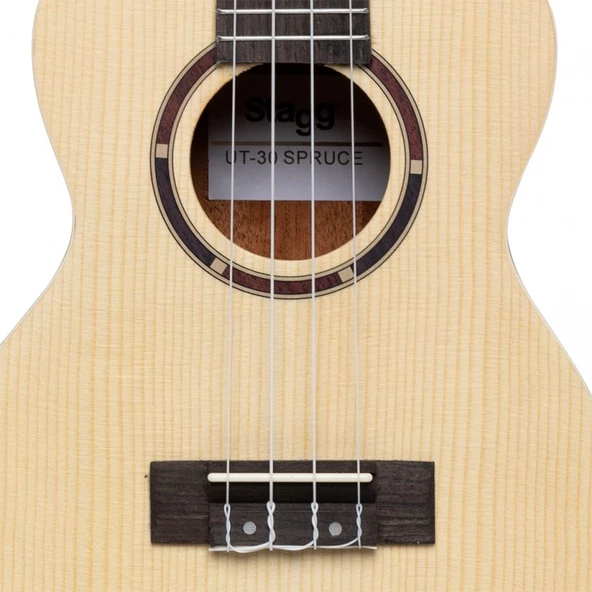 STAGG TENÖR UKULELE UT-30 SPRUCE - Resim 3