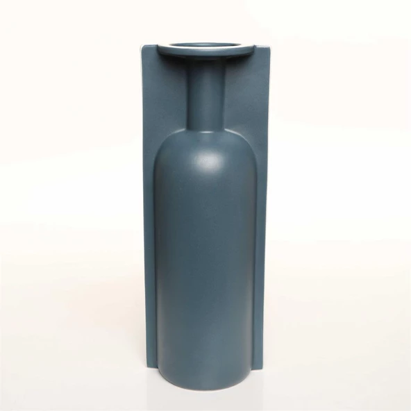 Vitale Lıp Koyu Gri Vazo Büyük 13*10*36 Cm AK.JL0011 ürün görseli 1