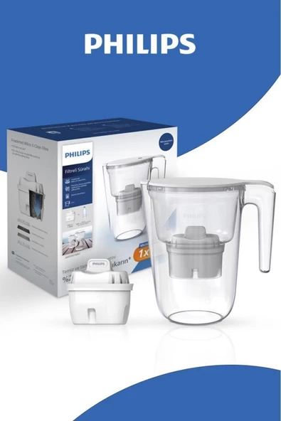Philips Su Arıtmalı Filtreli Sürahi 3,5l Beyaz Awp2937wht/62 ürün görseli 1