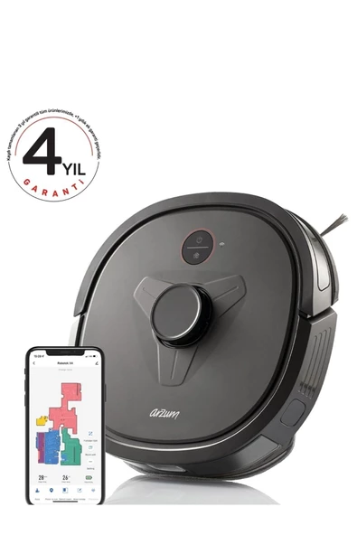 Arzum Ar4304 Robotek X4 Lds Akıllı Robot Süpürge - Siyah ürün görseli 1