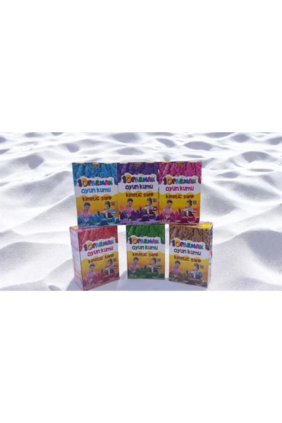RENGARENK EĞİTİCİ OYUN KUMU KINETİC SAND 500 ML 6 ADET ürün görseli 1