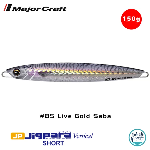 Major Craft Jigpara Vertical Short JPV-150gr 145mm #85 Live Gold Saba ürün görseli 1