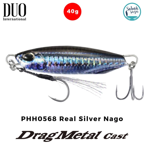 Duo Drag Metal Cast Jig 40gr. PHH0568 Real Silver Nago ürün görseli 1