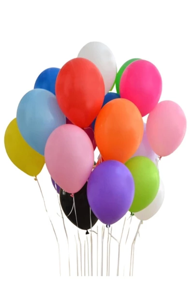 20 Adet Karışık Renk Balon Doğum Günü Parti Balonu ürün görseli 1