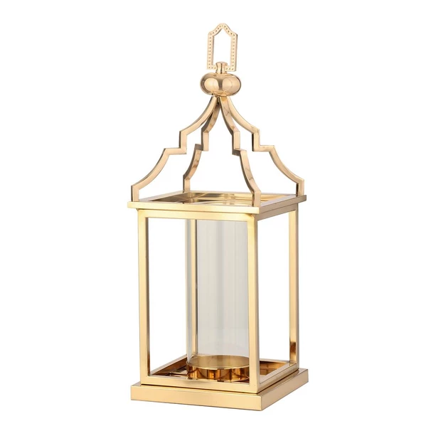 Vitale Eskitme Çatılı Orta Fener 20*20*55 Cm AK.JD0120 ürün görseli 1