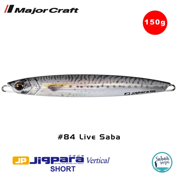 Major Craft Jigpara Vertical Short JPV-150gr 145mm #84 Live Saba ürün görseli 1