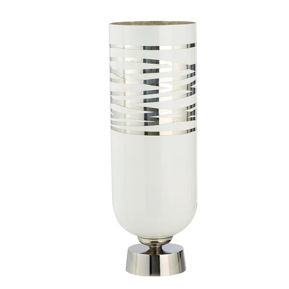 Vitale Arctic Seramik Vazo Silver 15x15x42 AK.IX0211 ürün görseli 1