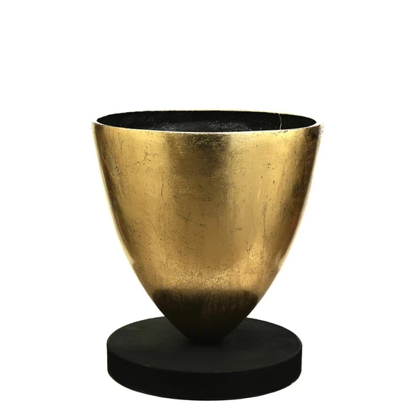 Vitale Fiber Glass Vazo Gold 46x38x52 cm AK.WLT0429 ürün görseli 1