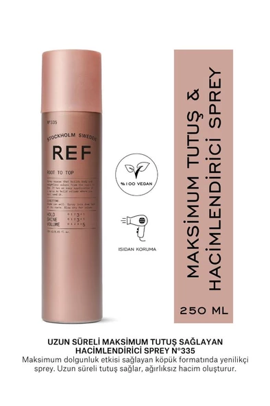REF STOCKHOLM Root To Top N°335 250 Ml Uzun Süreli Maksimum Tutuş Sağlayan Hacimlendirici Sprey ürün görseli 1