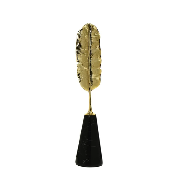 Vitale Gold Yaprak Obje 9,5*8*43 Cm AK.JE0145 ürün görseli 1
