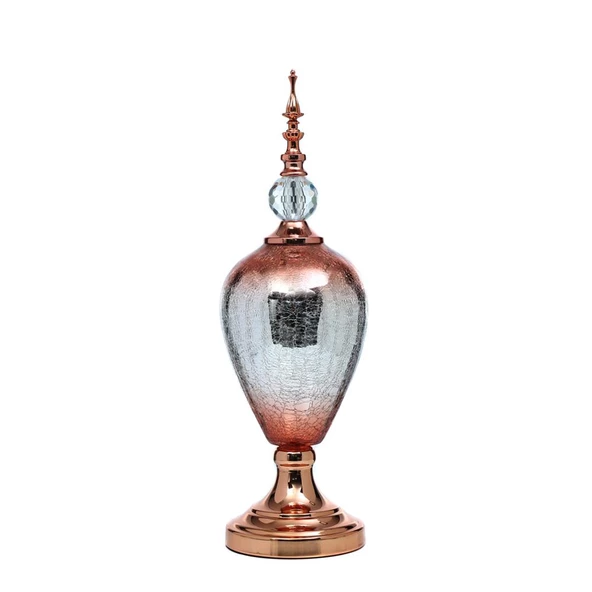 Vitale Sultan Bronz Kapaklı Vazo 24x15x49 cm AK.JE0036 ürün görseli 1