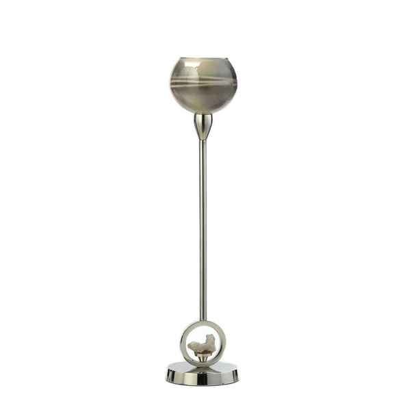 Vitale Sütun Vazo Silver 13x13x54 cm AK.IX0100 ürün görseli 1