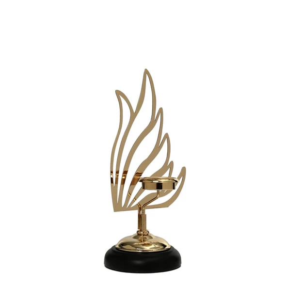 Vitale Kuğu Mumluk Gold 32 cm AK.JE0080 ürün görseli 1