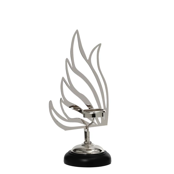 Vitale Kuğu Mumluk Silver 37 cm AK.JE0081 ürün görseli 1