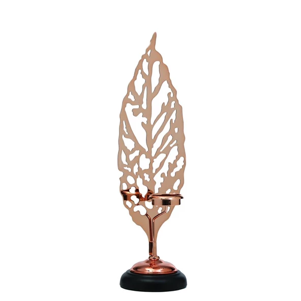 Vitale Yaprak Mumluk Bronz 46 cm AK.JE0095 ürün görseli 1