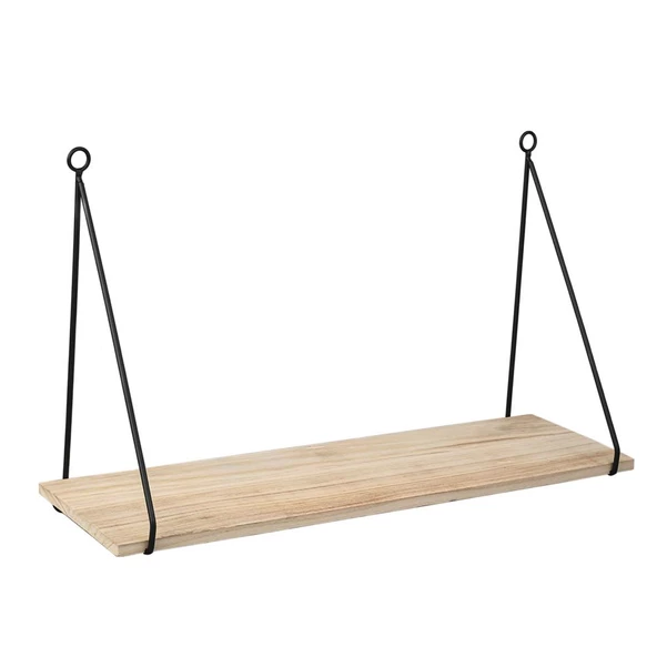 Vitale Metal Askılı Ahşap Raf 50 cm ürün görseli 1