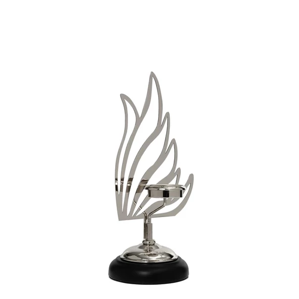 Vitale Kuğu Mumluk Silver 32 cm AK.JE0082 ürün görseli 1